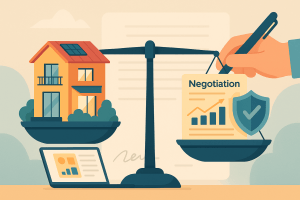 Búsqueda de vivienda con filtros avanzados y detección de oportunidades ocultas.